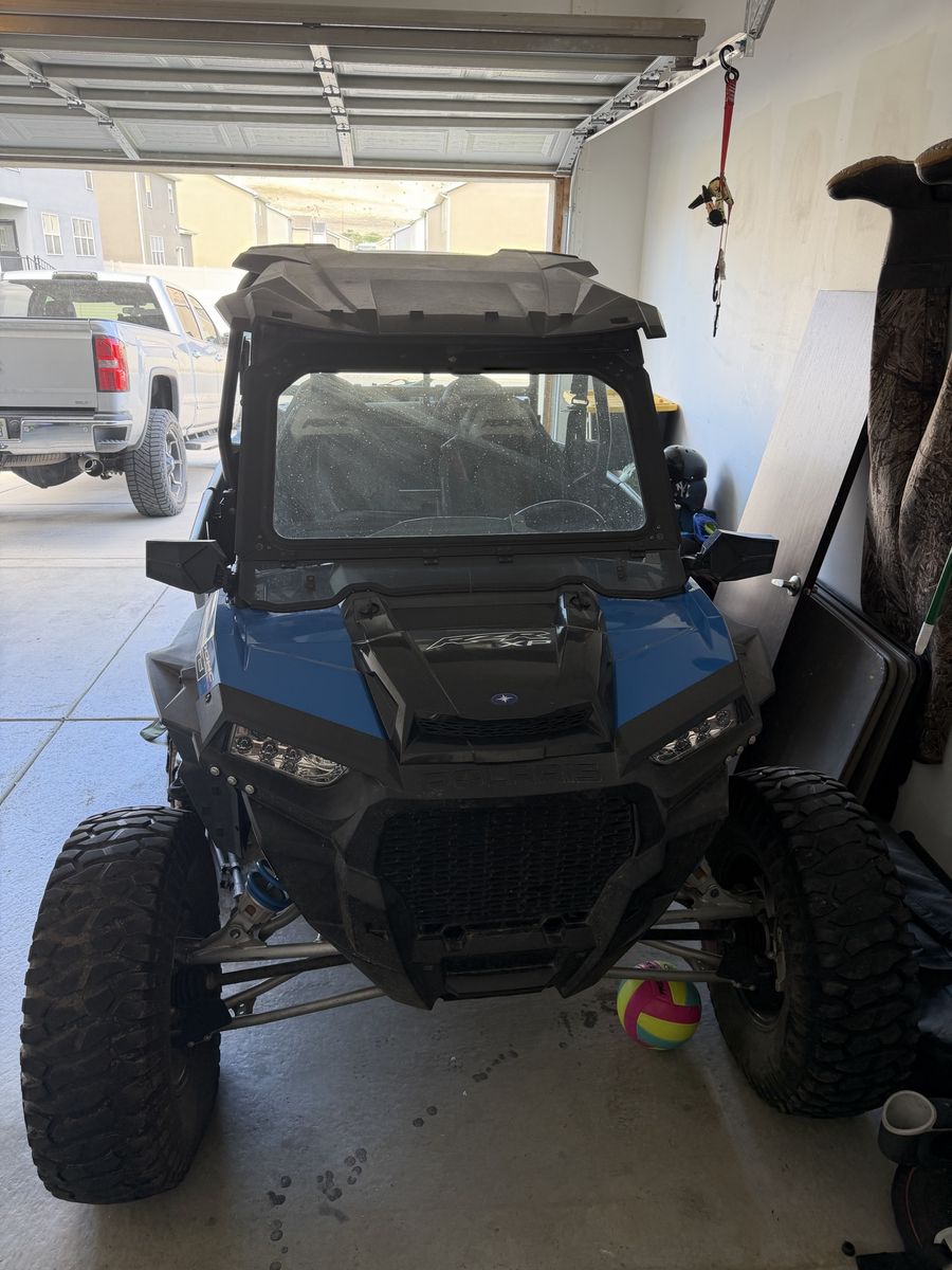 2018 Polaris RZR XP Turbo EPS UTV - Blue/Black, Aftermarket Sound system, Side Mirrors