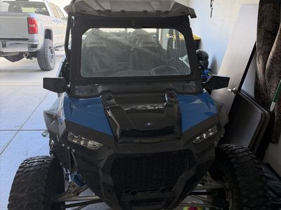 2018 Polaris RZR XP Turbo EPS UTV - Blue/Black, Aftermarket Sound system, Side Mirrors