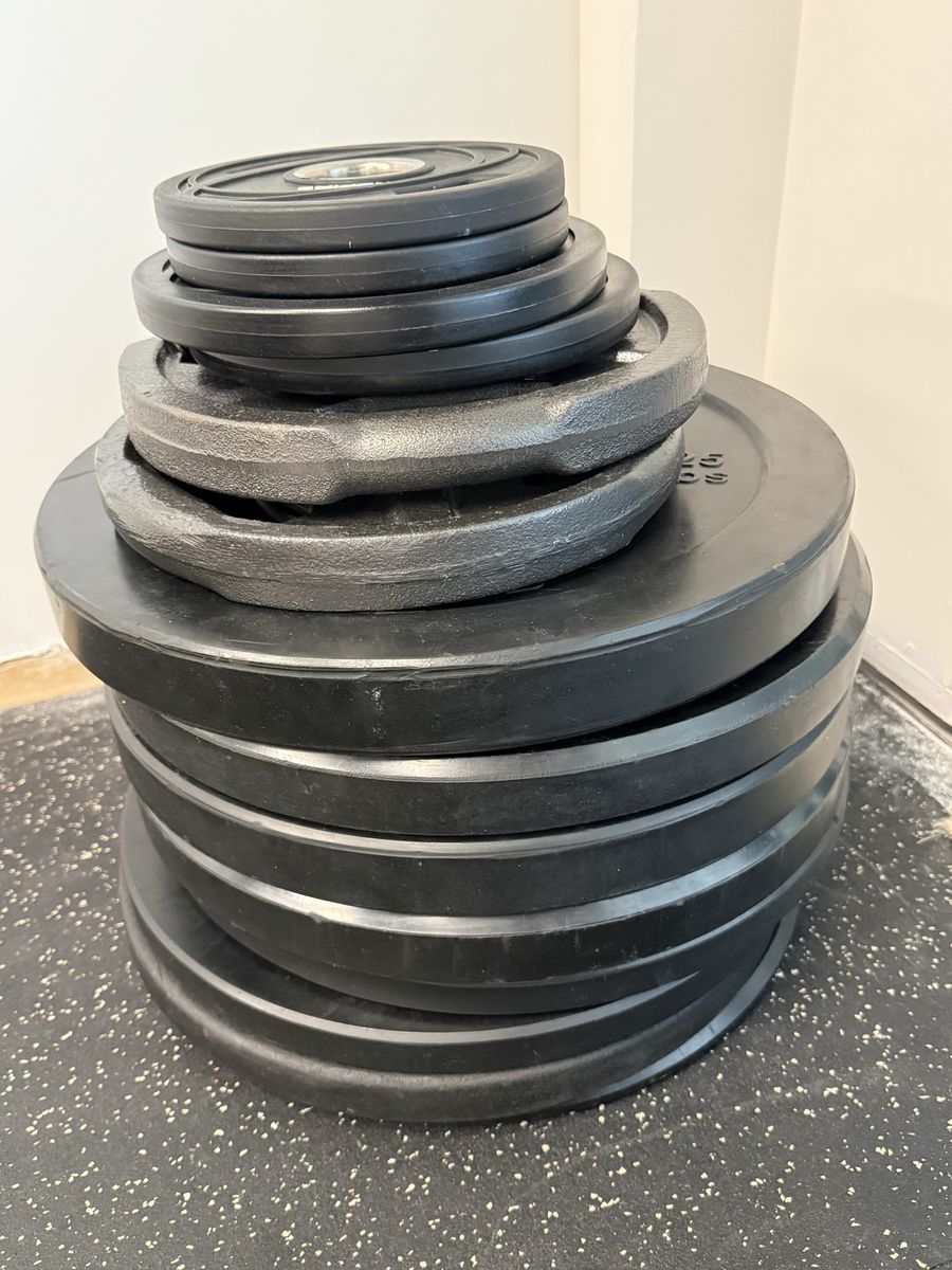 Weight Plates - 215 lbs Set (2.5, 5, 10, 15, 25 lb)