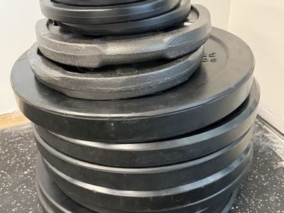 Weight Plates - 215 lbs Set (2.5, 5, 10, 15, 25 lb)