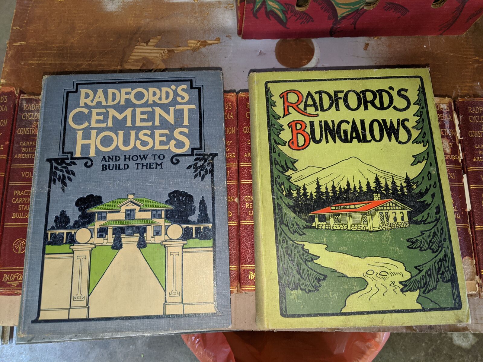 Radford's Architectural Books 1909 Set Of Five