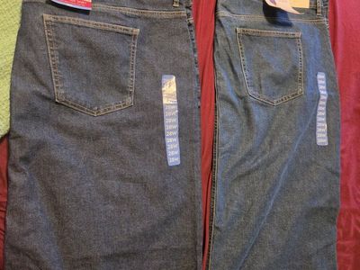 Edited x Hunter McGrady Plus Size 28W Denim Midi Skirt with Front Slit - New with Tags