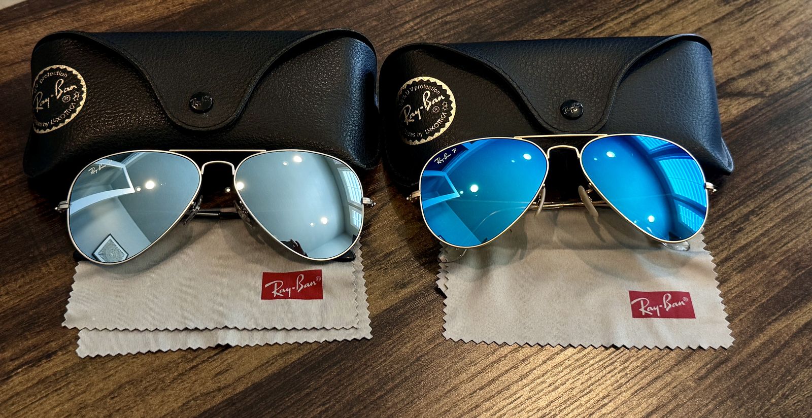RAYBAN POLORIZED MIRROR SUNGLASSES SOLD SEPARATELY!!