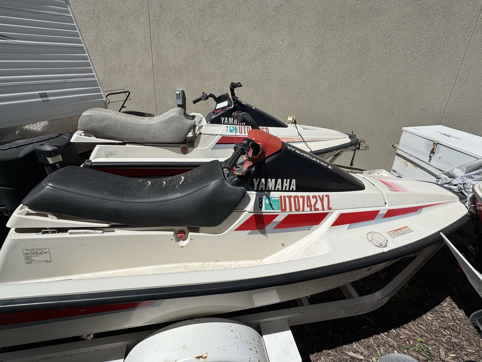 Vintage Yamaha WaveRunner Personal Watercraft (Pair) with Trailer