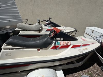 Vintage Yamaha WaveRunner Personal Watercraft (Pair) with Trailer