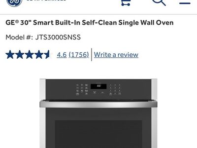 GE 30 Smart Built-in Self-Clean Single Wall Oven