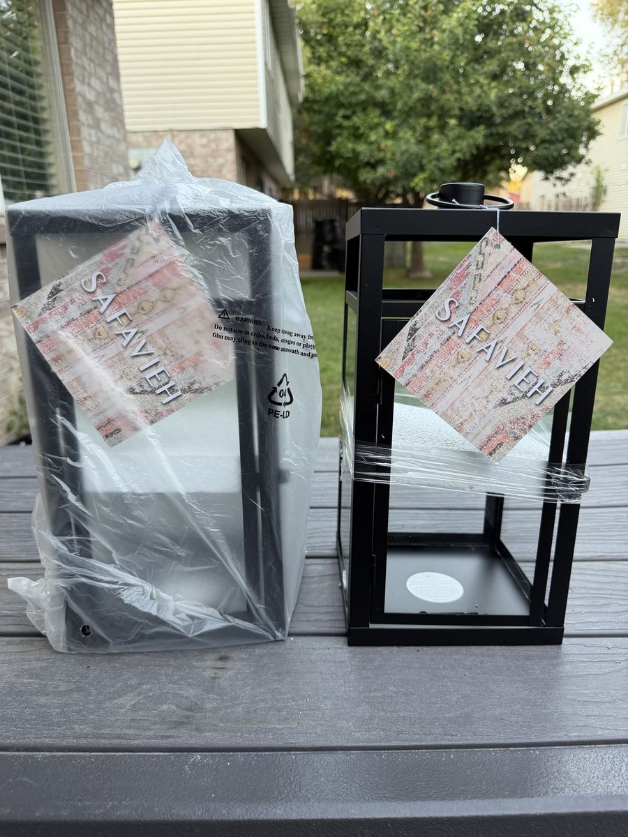Safavieh Black Metal Decorative Lanterns - Set of 2