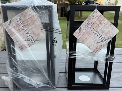 Safavieh Black Metal Decorative Lanterns - Set of 2