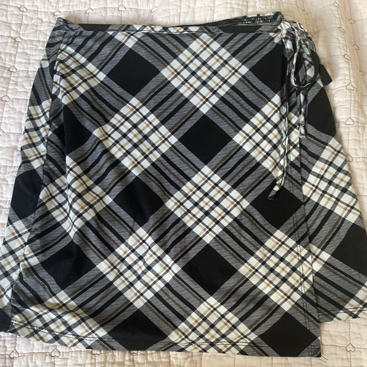 rue21 blue plaid skirt