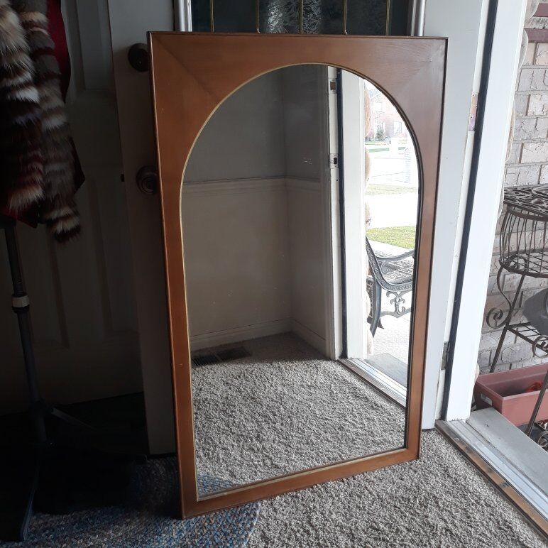 Vintage Mid Century Modern Arch Mirror