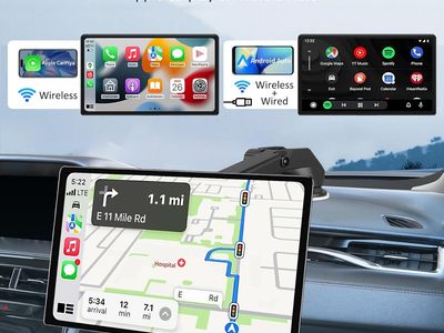 NEW Portable Apple Carplay Screen, Wireless Car Play & Android Auto Touch Screen, Car Stereo with App View/4K Dash Cam