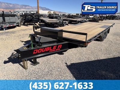 8.5x24 Double A Pro Series HBT Deckover Tilt Trailer - 15.4K GVWR - 14 Ply Tires, Winch Package