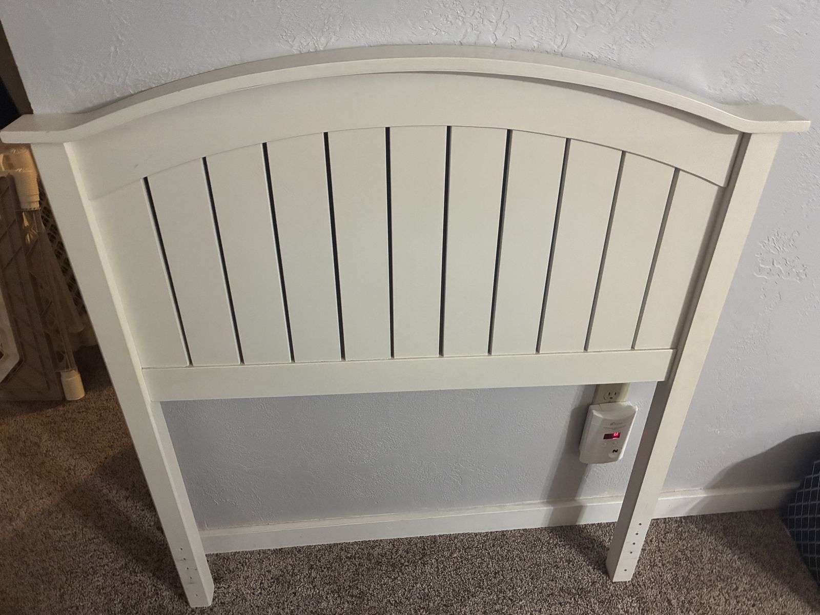 White Twin Bed Headboard