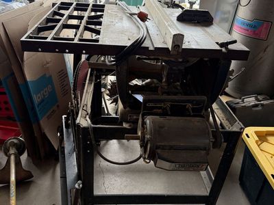 Craftsman Power Tool Motor Table Saw - Vintage Industrial Equipment
