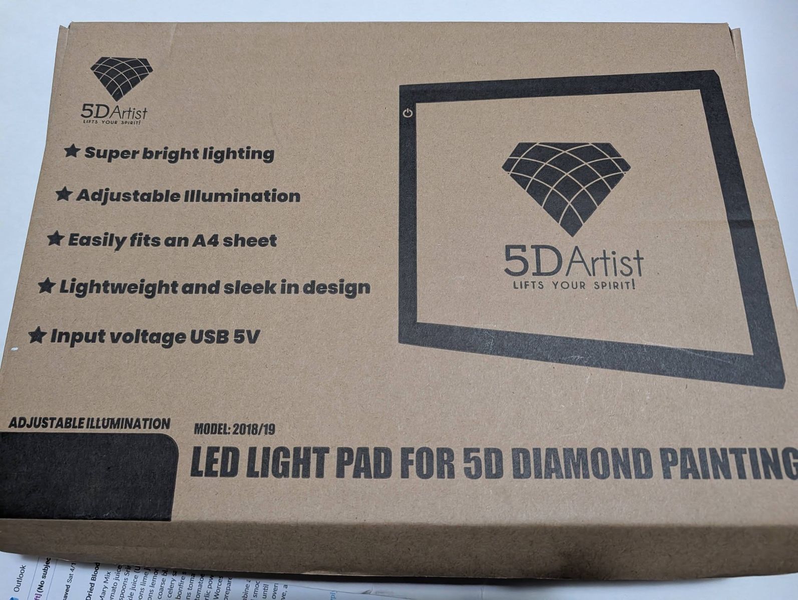 5D LED Light/Trace Tray