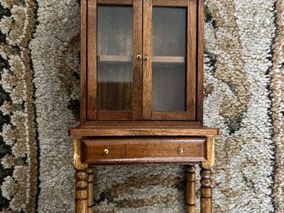 Vintage Stephen Foster Cherrywood Desk for a Dollhouse-Miniature