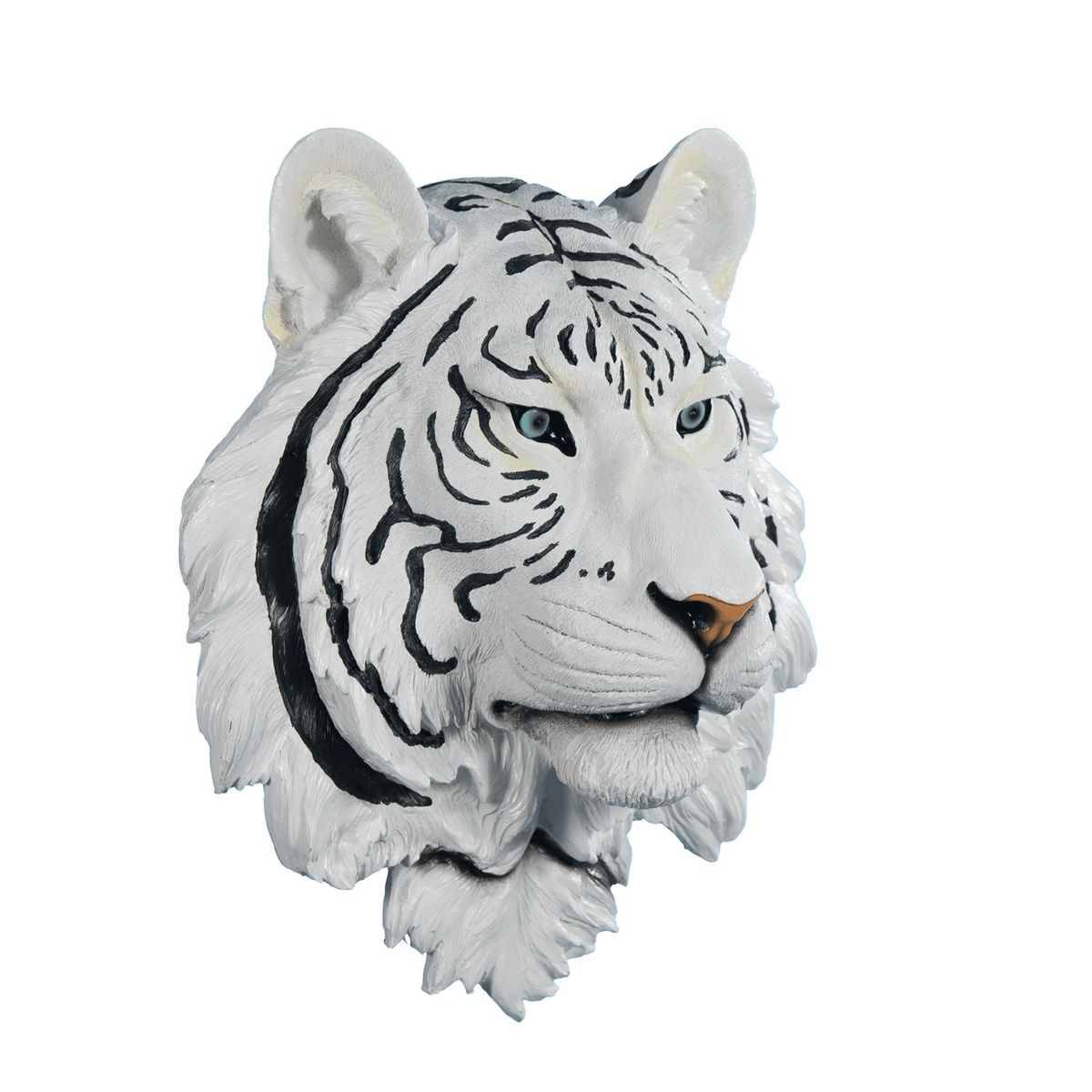 Faux Resin White Tiger Wall Decor