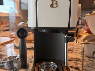 Beautiful Drew Barrymore Beautiful Espresso Machine White Gold