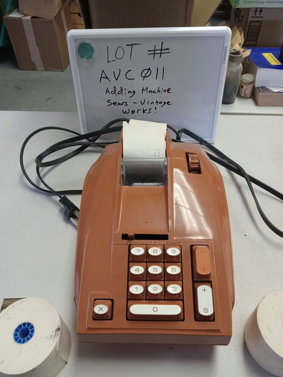 Vintage Sears Adding Machine -- Tested Works!