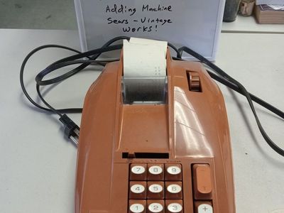Vintage Sears Adding Machine -- Tested Works!