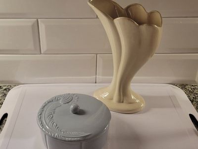 Antique Vase + Container