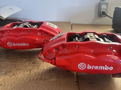 OEM Red Brembo Rear brake Calipers 2018 Challenger SRT Demon 30k Miles Pair