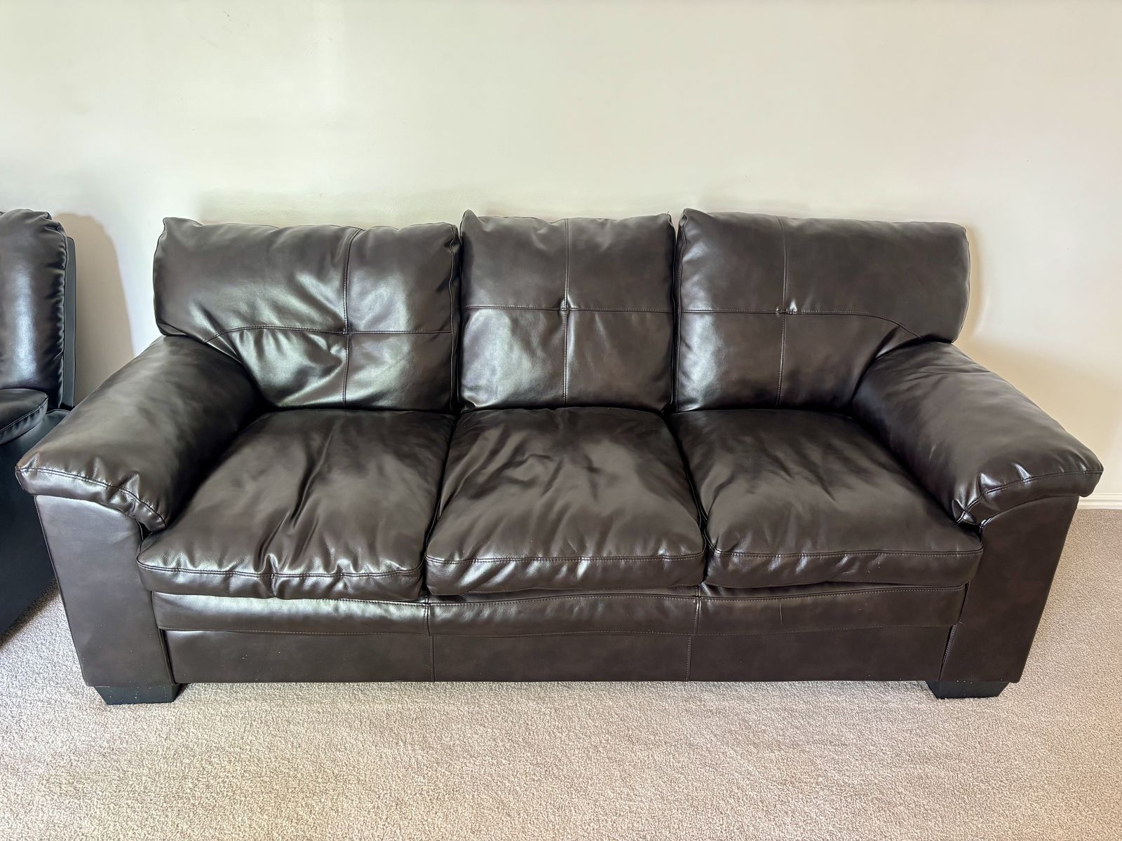 Leather Couch and Recliner for Sale