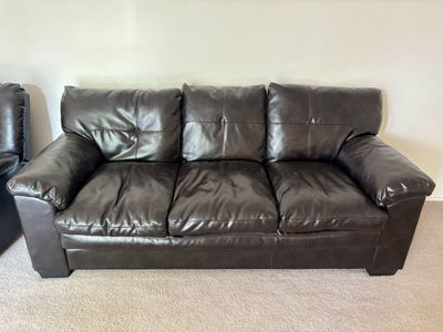 Leather Couch and Recliner for Sale