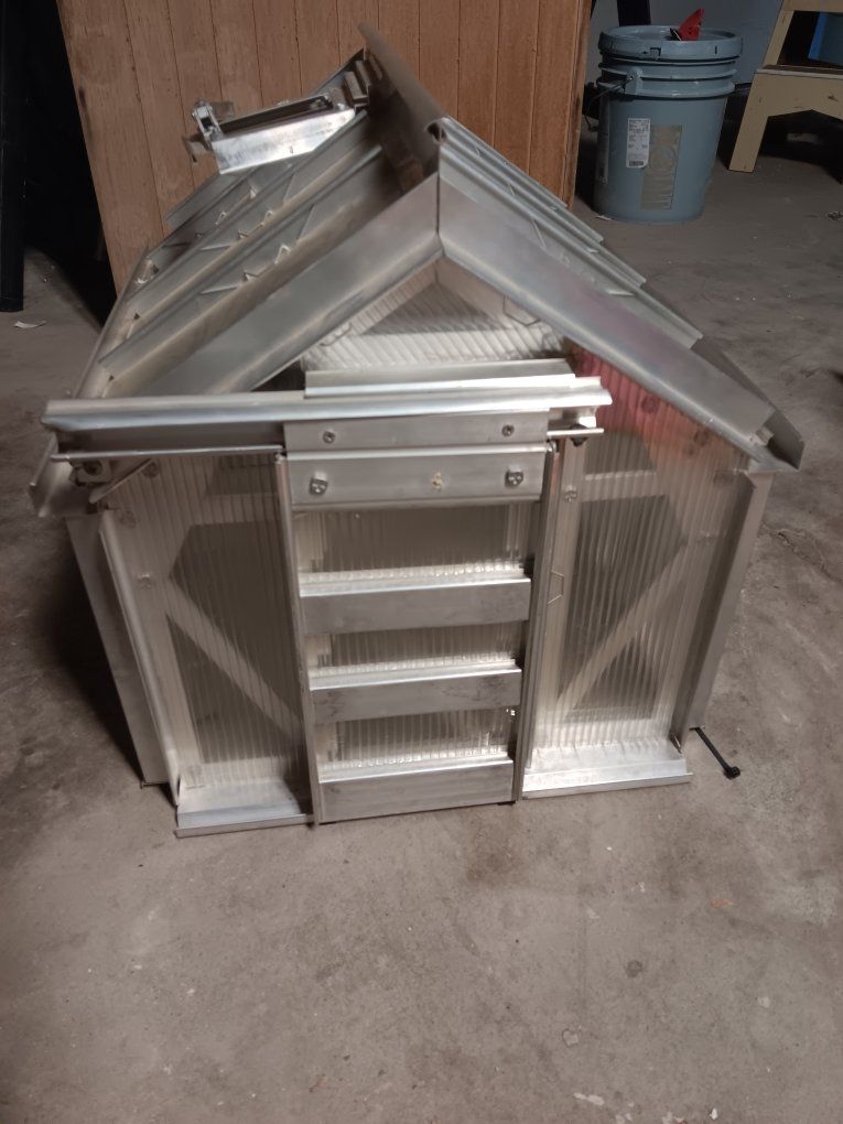 Miniature Aluminum Frame Greenhouse Model / Cold Frame Unit