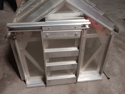Miniature Aluminum Frame Greenhouse Model / Cold Frame Unit