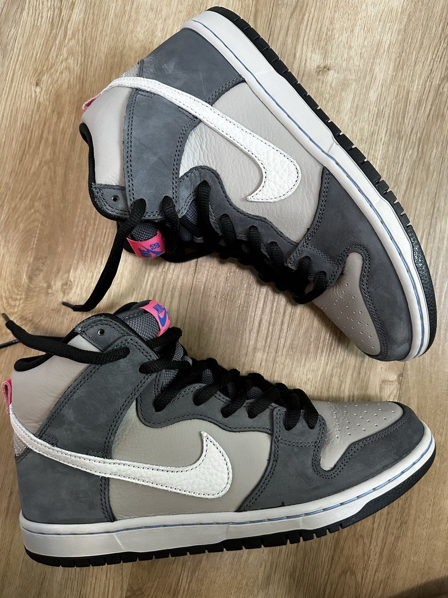 Nike SB Dunk High - Medium Gray / Pink - Men's 8 | Women's 9.5