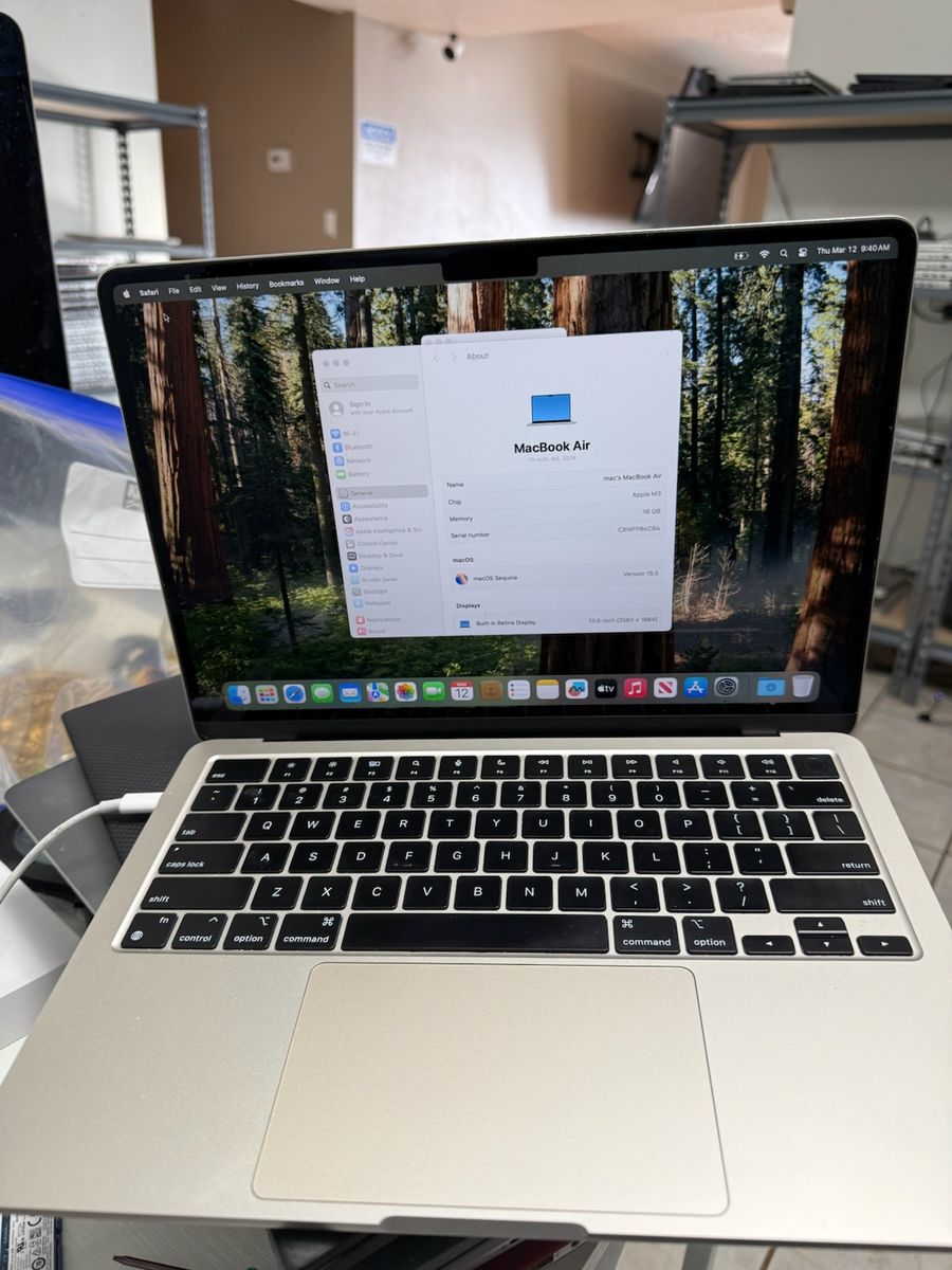 Awesome deal on flawless m3 macbook air 16gb with warranty
