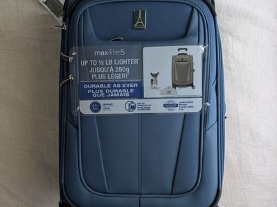 Travelpro Maxlite 5 Softside Carry-on luggage (1 new, 1 used)