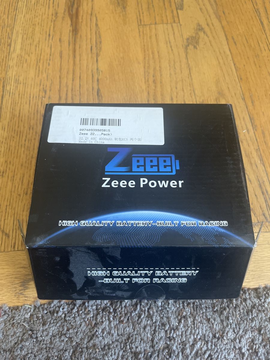 Zeee Power 22.2V 60C 4000mAh LiPo Battery Pack (2-Pack) with EC5 Connector for RC Racing
