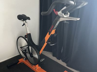 Keiser M3i Indoor Cycling Bike with Media Tray & Dumbbell Holder