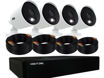 Night Owl 8 Channel Wired DVR with 4 Wired 1080p HD Cameras and 1TB Hard Drive (NEW)