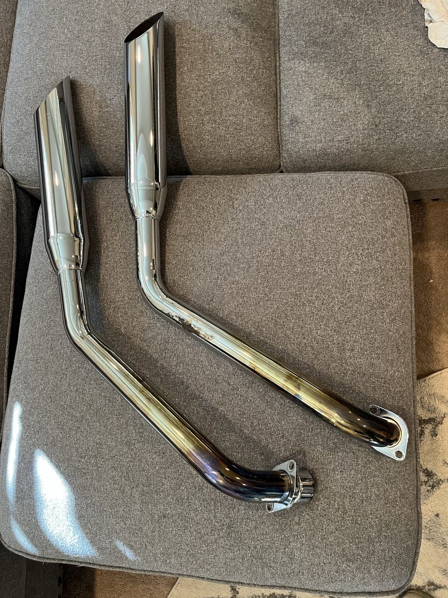 Cobra Slash Cut Exhaust Pipes for Honda Shadow Spirit 1100