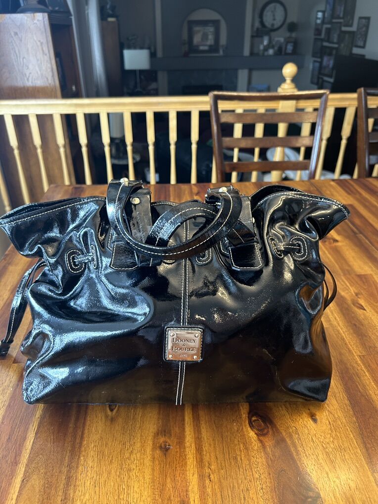 Dooney & Bourke Black Patent Tote