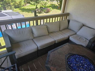Wicker Outdoor Conversation Patio Sectional Sofa Set with Light Grey Cushions