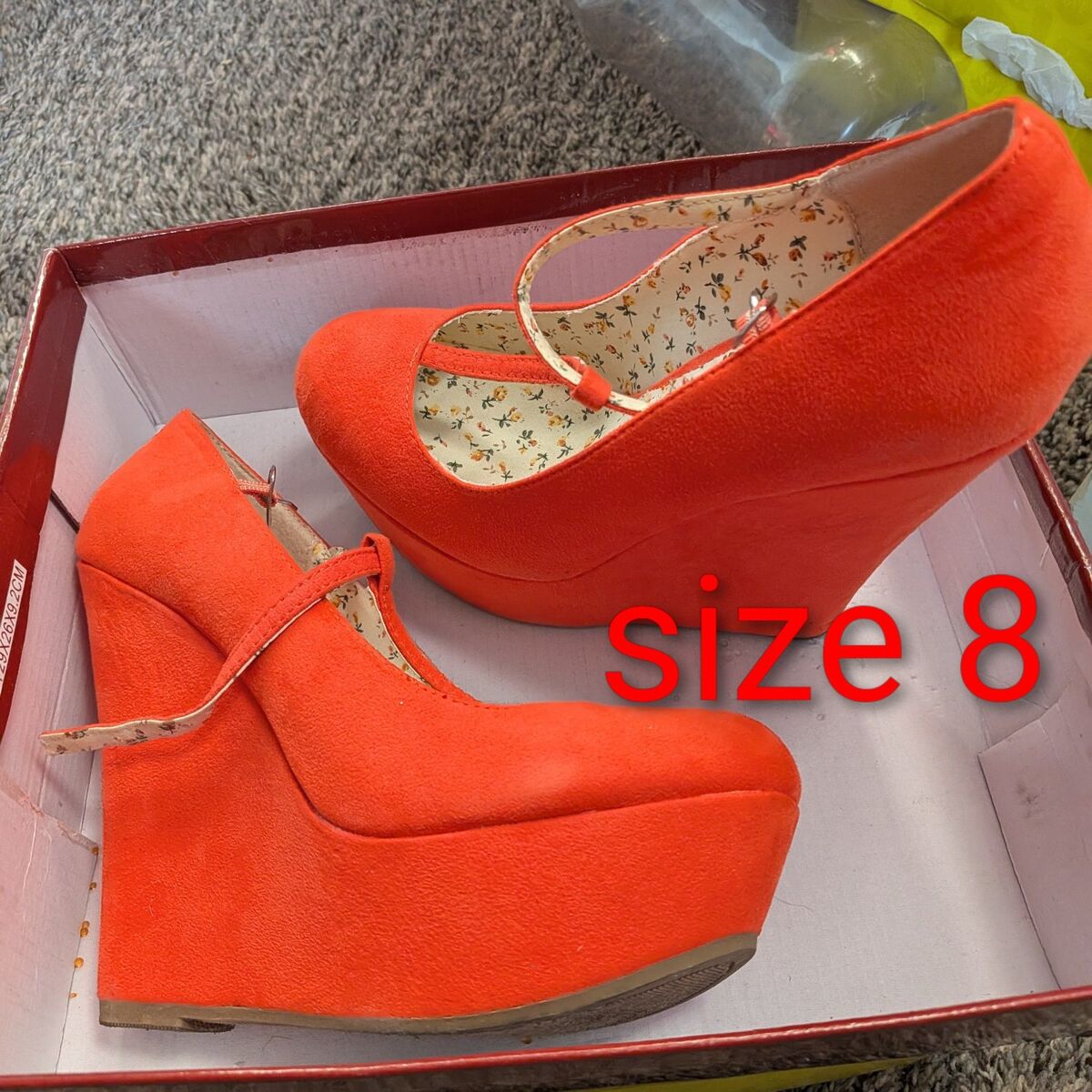 fashionable woman's wedge shoe