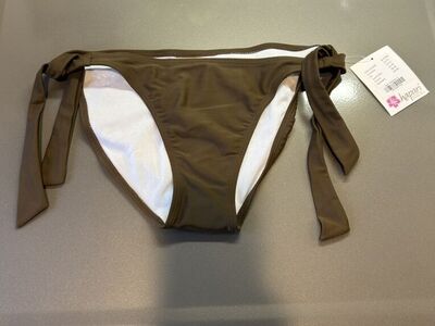 New Hapari Brown Bikini Side Tie Medium