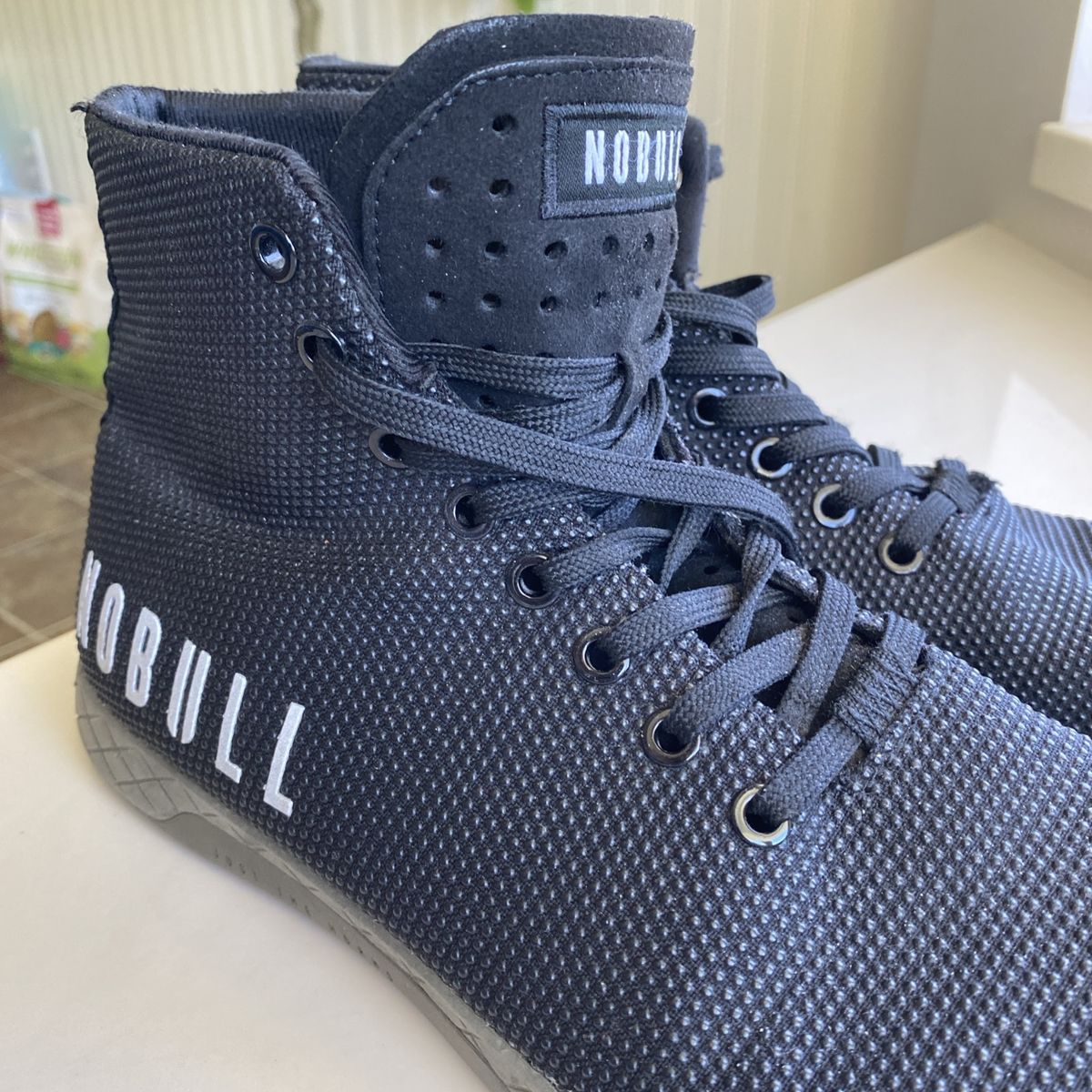 NOBULL Black Knit High-Top Trainer | Men's Size 9.5  CrossFit Training Shoe