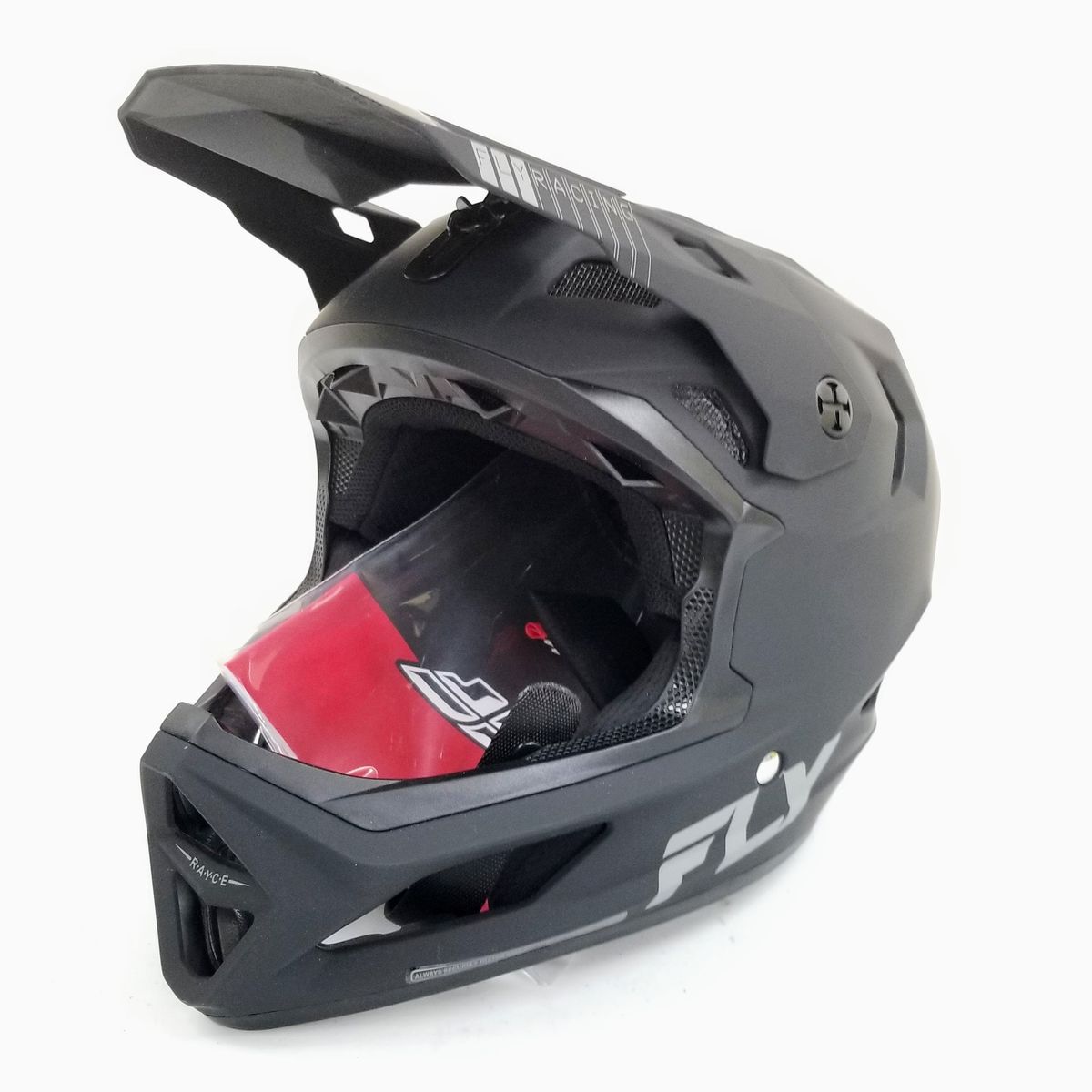 Fly Racing Rayce MTB/BMX Bicycle Helmet (Black, Large) (73-3613L-L-R2-S3)