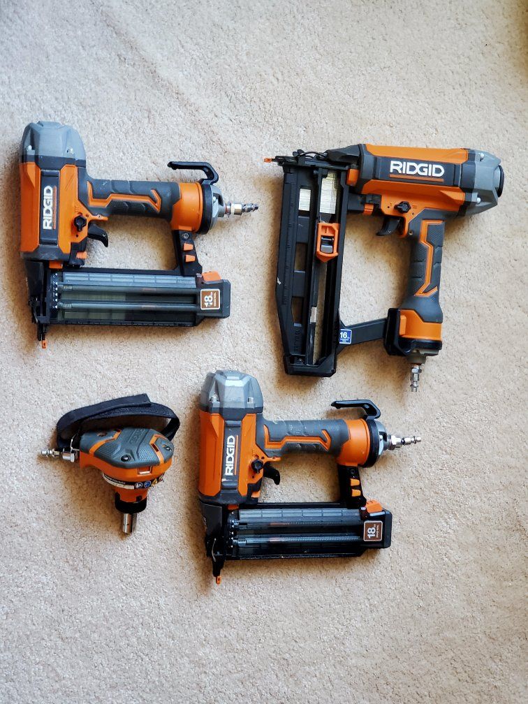 RIDGID Pneumatic Nailer Set – Tested & Working