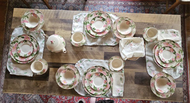 Vintage Franciscan Desert Rose china