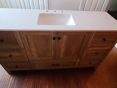 60" single bathroom vanity