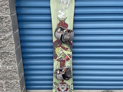 TechNine Snowboard 153cm with Bindings - Men's All-Mountain Snowboard