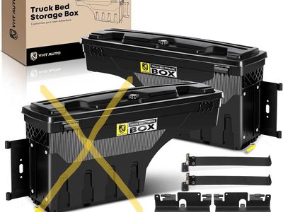 Wheel Well, Truck Bed Storage Tool Box Lockable, 2007-2018 Chevrolet Silverado & GMC Sierra