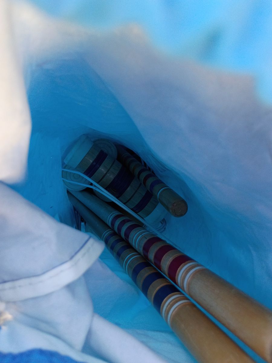 Wooden Croquet Set - Complete Yard Game with Mallets & Wickets in Bag