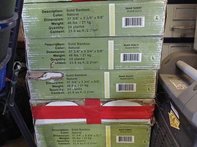 214 sq ft of bamboo flooring